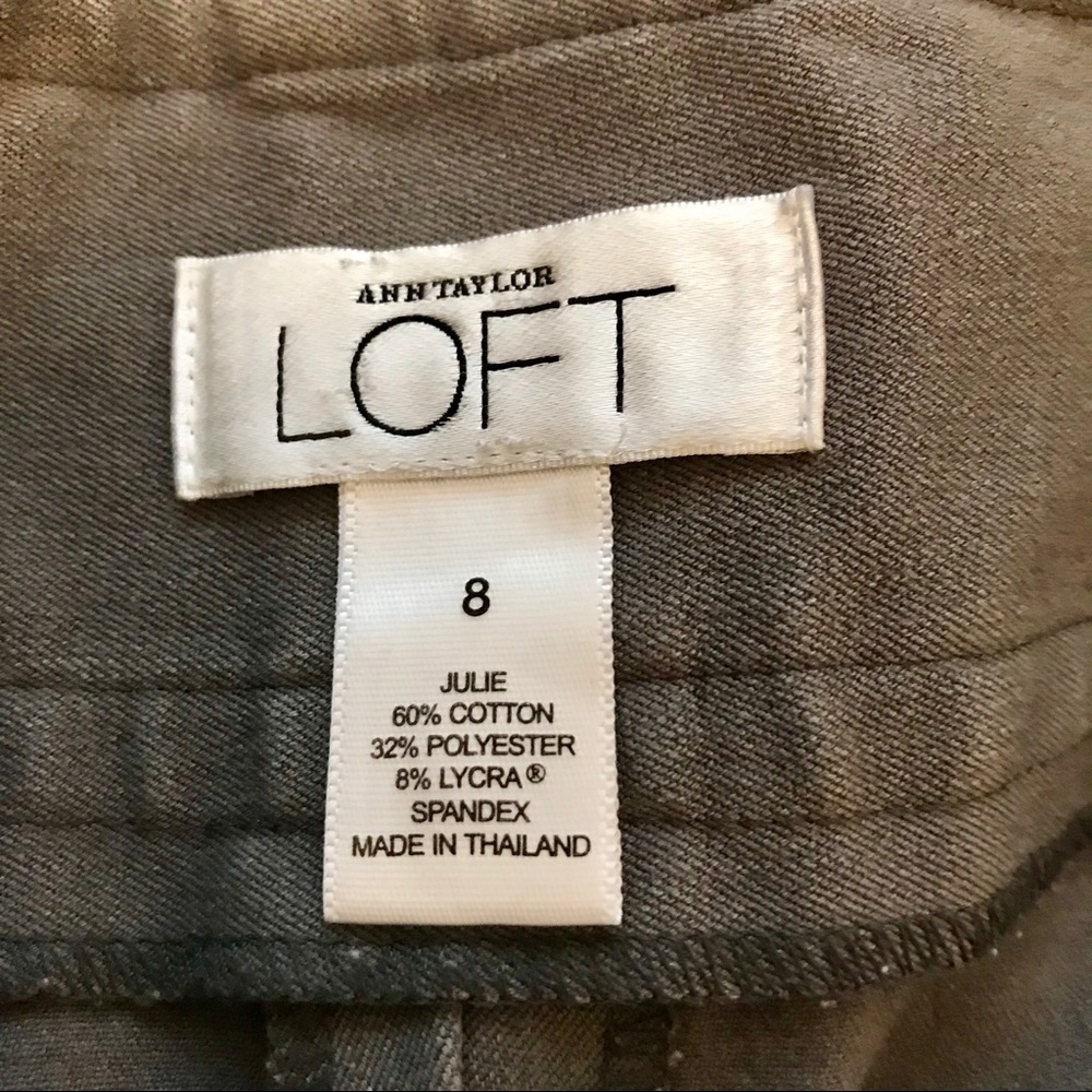 Ann Taylor LOFT Grey Wide-Leg Pants Size 8 - Picture 7 of 8